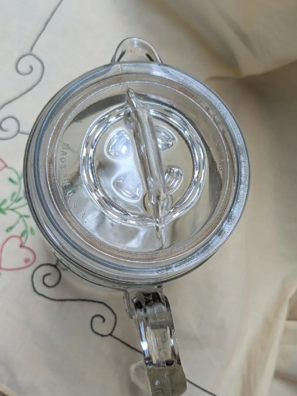 Vintage Pyrex Glass Coffee/Tea Percolator with Handle and Lid